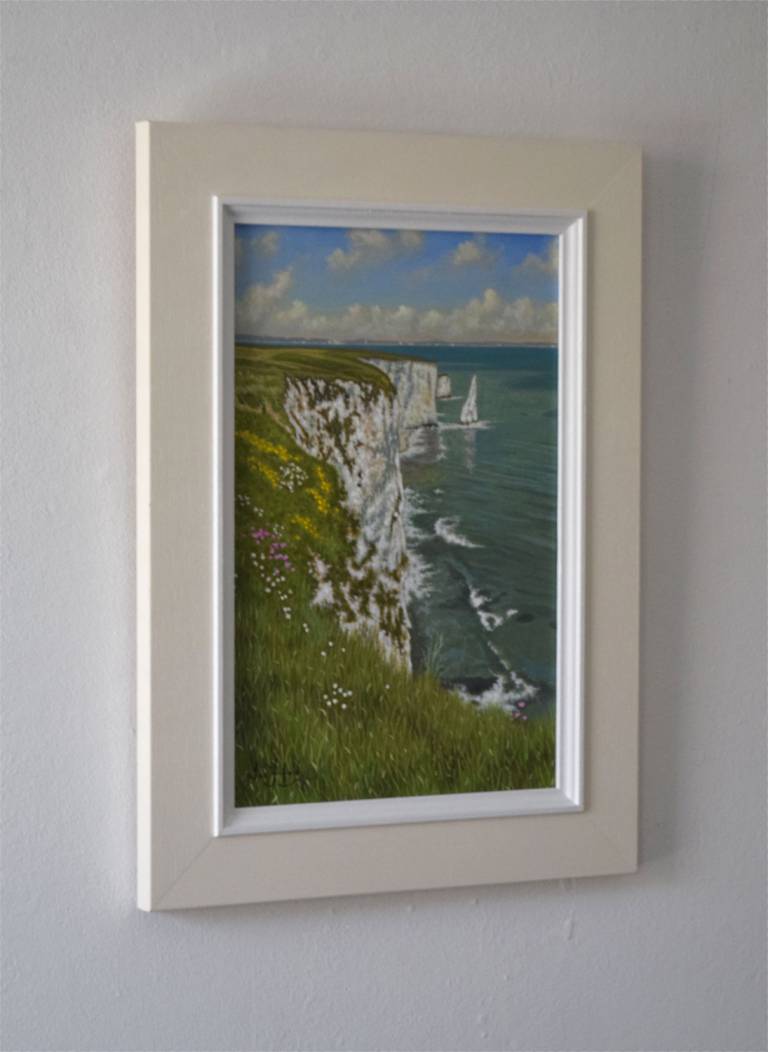 Looking towards Old Harry Rocks (Sold) - Ian Fifield