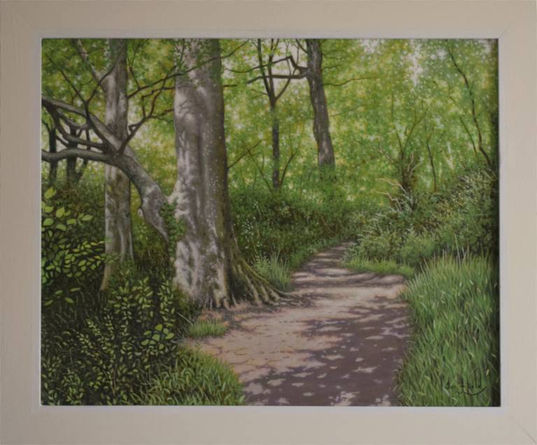 Dappled Light on a Wooded Path  SOLD - Ian Fifield