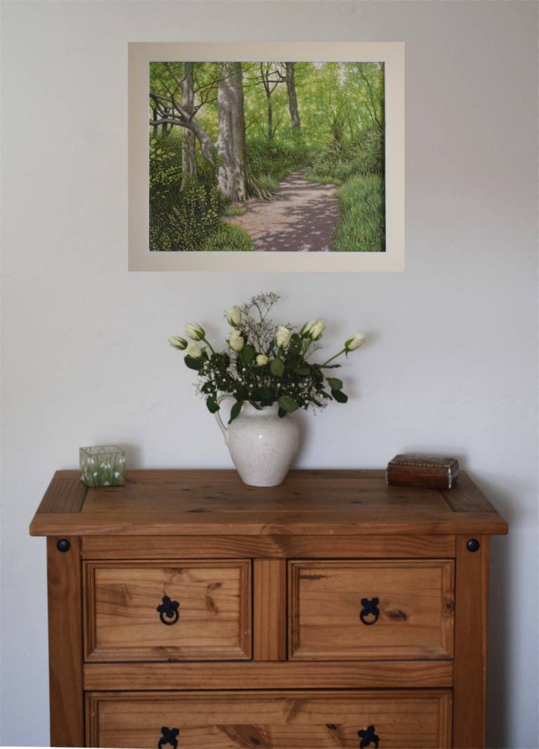 Dappled Light on a Wooded Path  SOLD - Ian Fifield