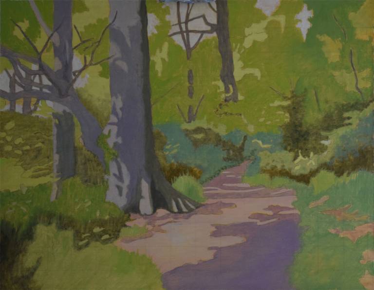 Dappled Light on a Wooded Path  SOLD - Ian Fifield