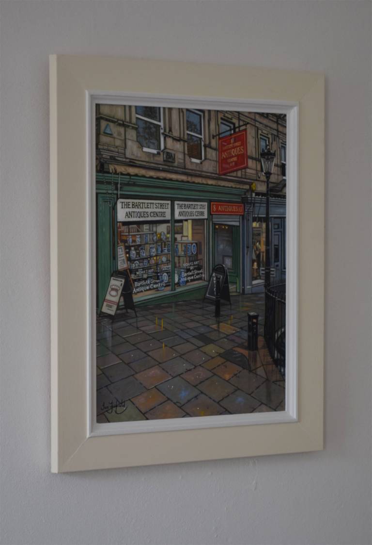 Rainy Day in Bath, A Bartlett Street Scene - Ian Fifield