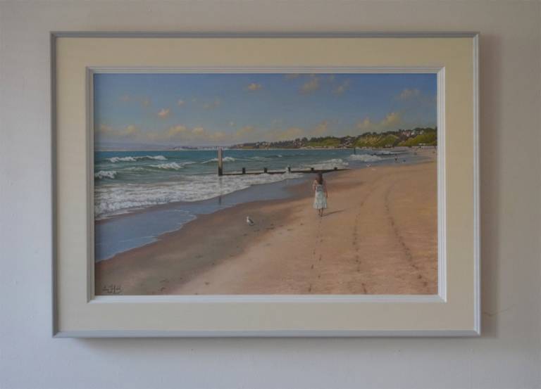 A Walk Along the Beach, Bournemouth (SOLD) - Ian Fifield