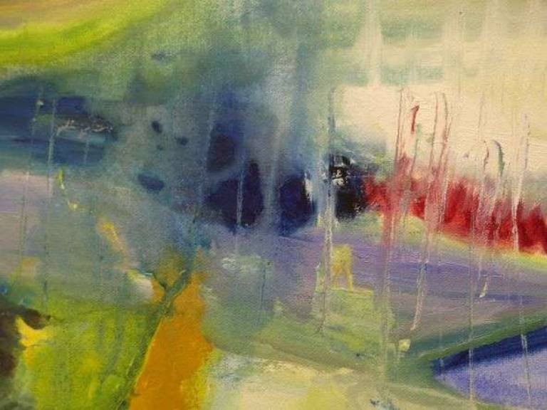 Detail Winter Sun from Views from my Brush Exhibition at Nutshell Winchester - Ilfra  Carlick