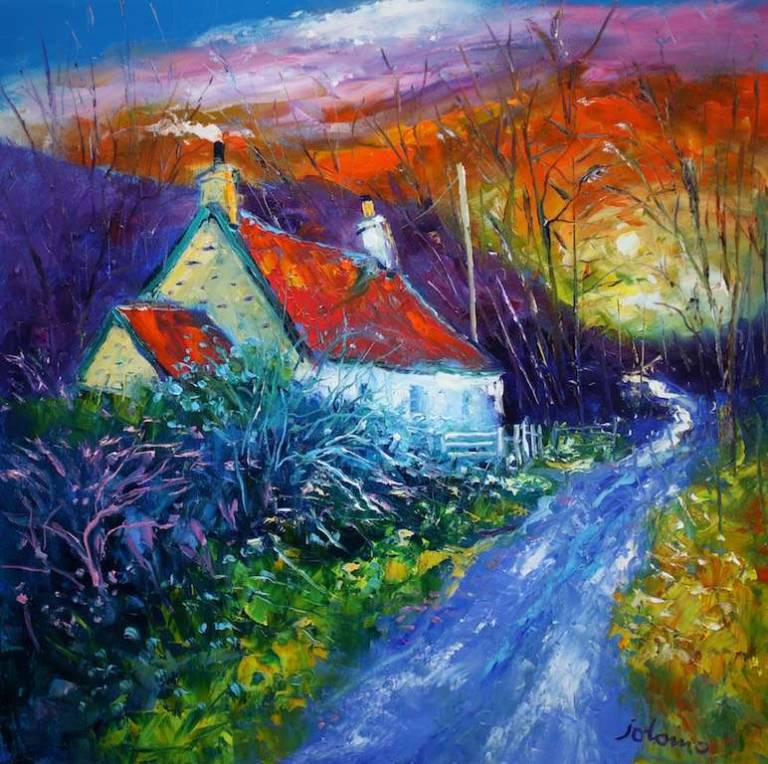 Autumnlight Dunrostan Knapdale 24x24 - John Lowrie Morrison