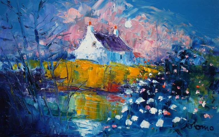 Flooded Quarry Reflection Culipool 10x16 - John Lowrie Morrison
