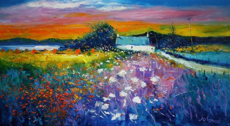 A Gigha Eveninglight 18x32 - John Lowrie Morrison