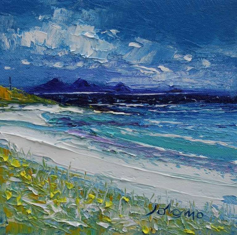Balnahard Beach Isle of Colonsay 6x6 - John Lowrie Morrison