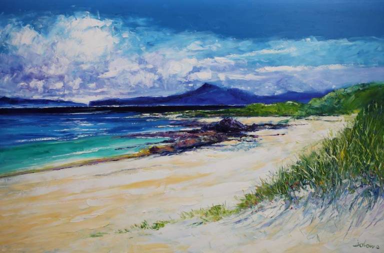 St Columba's Beach of the Seat Iona 40x60 - John Lowrie Morrison