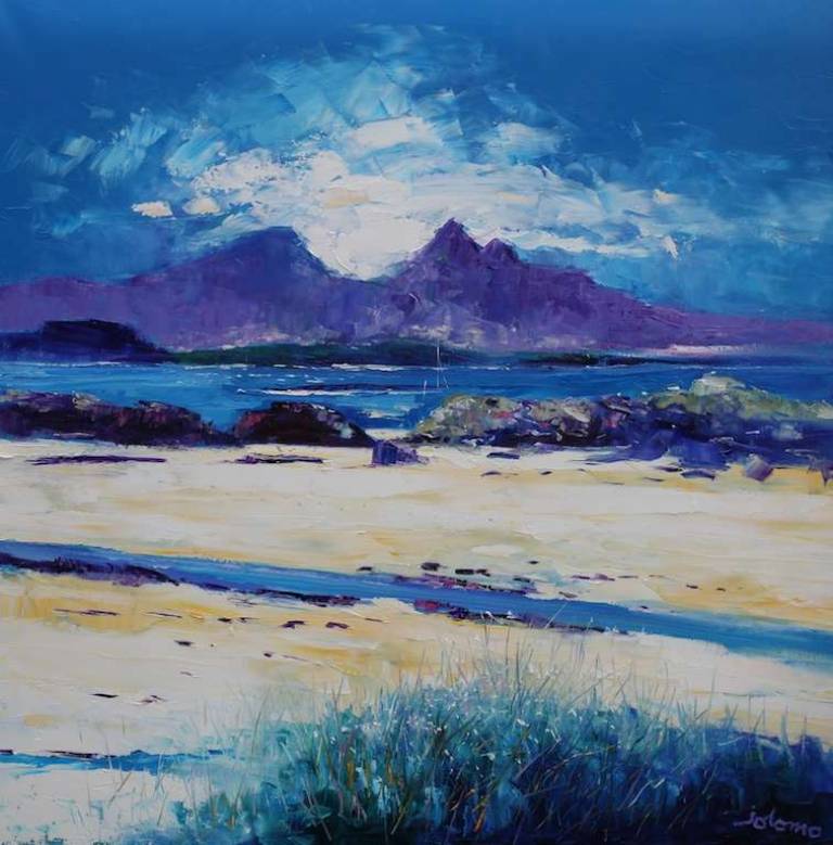 Summerlight Portuairk  looking to Rum 36x36 - John Lowrie Morrison
