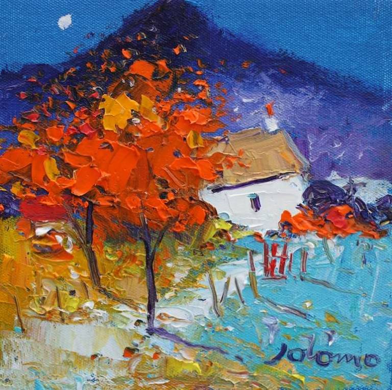 Autumnlight Ben More Mull 6x6 SOLD - John Lowrie Morrison