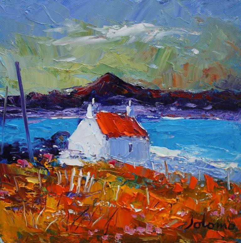 Autumnlight Iona looking to Ben More 10x10 - John Lowrie Morrison
