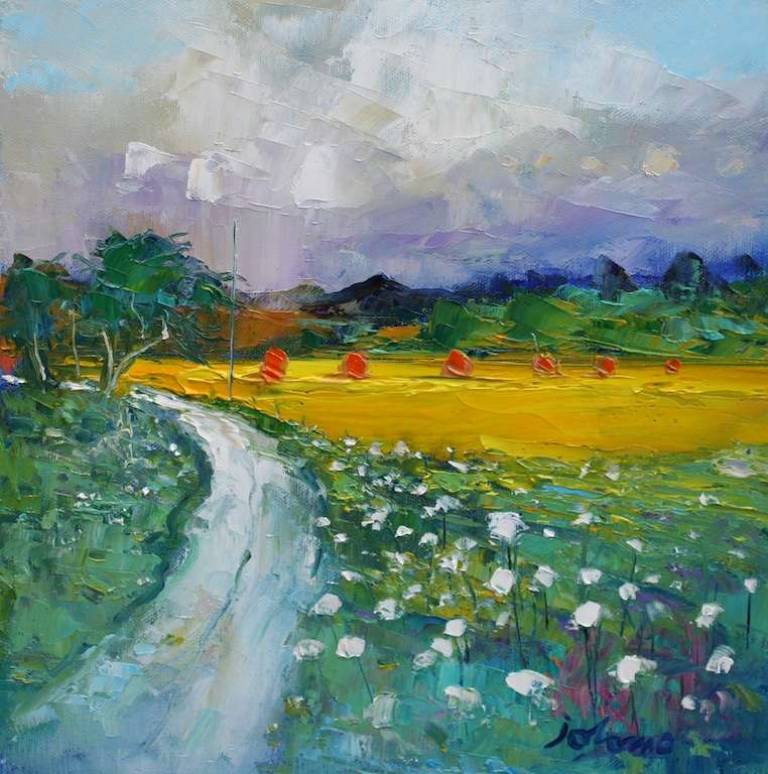 An Angus Hayfield 12x12 - John Lowrie Morrison