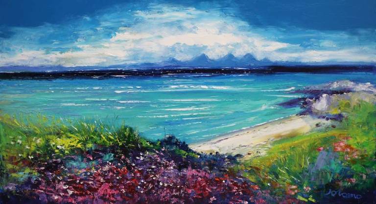 The Paps of Jura from Isle of Gigha 18x32 - John Lowrie Morrison