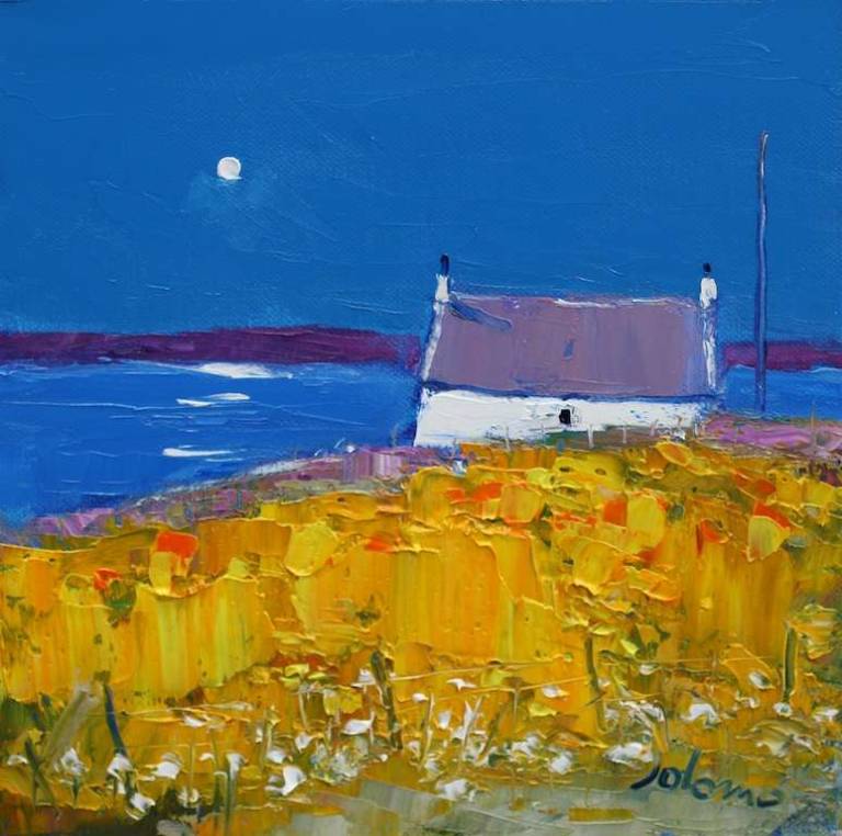 Eveninglight Isle of Iona 10x10 - John Lowrie Morrison