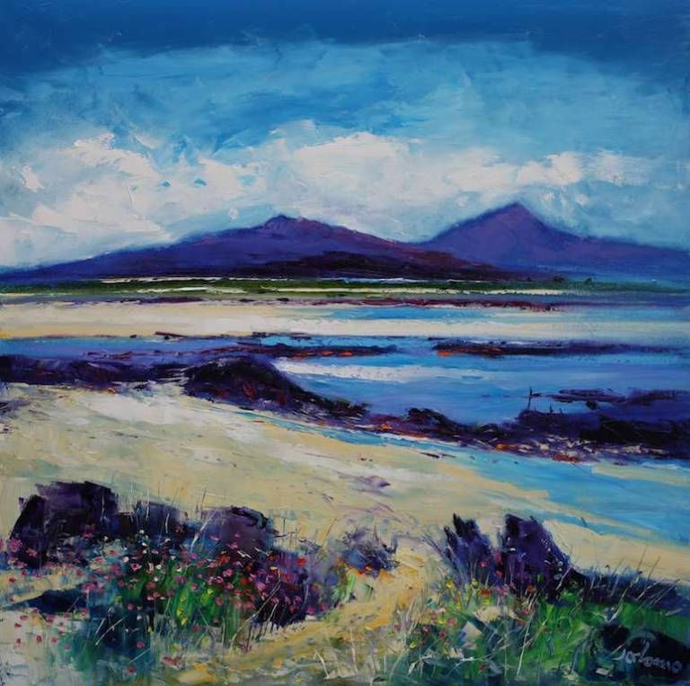 Beach Path Isle of Benbecula 30x30 - John Lowrie Morrison