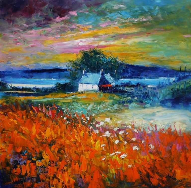 Dawnlight Isle of Gigha 36x36 - John Lowrie Morrison