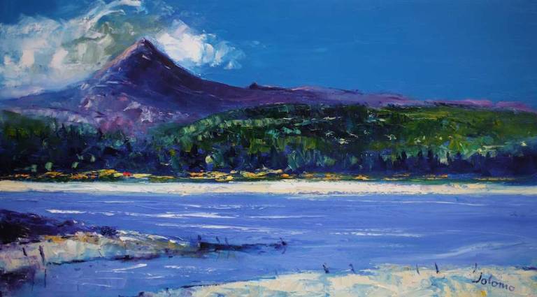 Summerlight Goatfell Isle of Arran 18x32 - John Lowrie Morrison