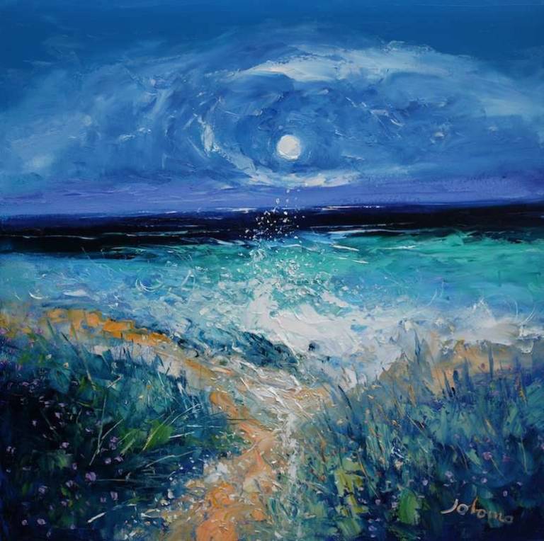 St Columba's Beach Path Through The Mermaids Tears Iona 24x24 - John Lowrie Morrison