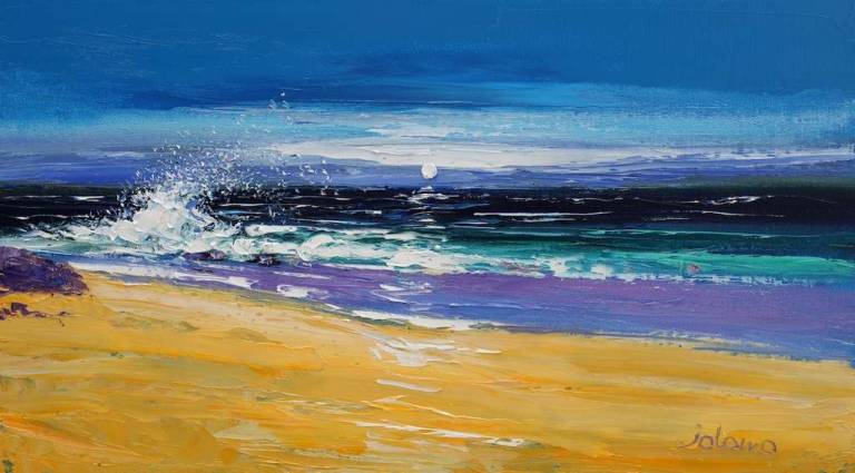 Big Breakers Kiloran Bay Isle of Colonsay 10x18 - John Lowrie Morrison