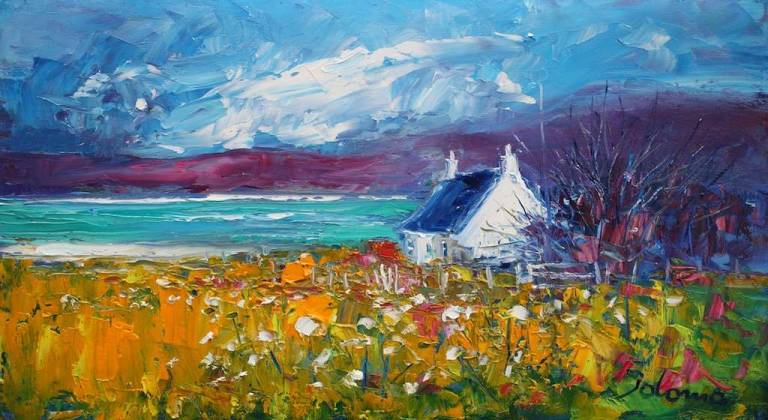 A Morning Springlight Isle of Gigha 10x18 - John Lowrie Morrison