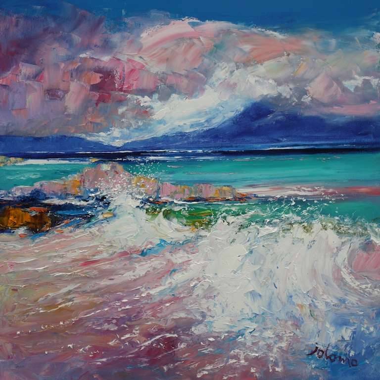 Dawnlight Breakers Isle of Iona 24x24 - John Lowrie Morrison