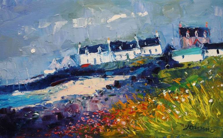 The Jetty Isle of Iona 10x16 - John Lowrie Morrison