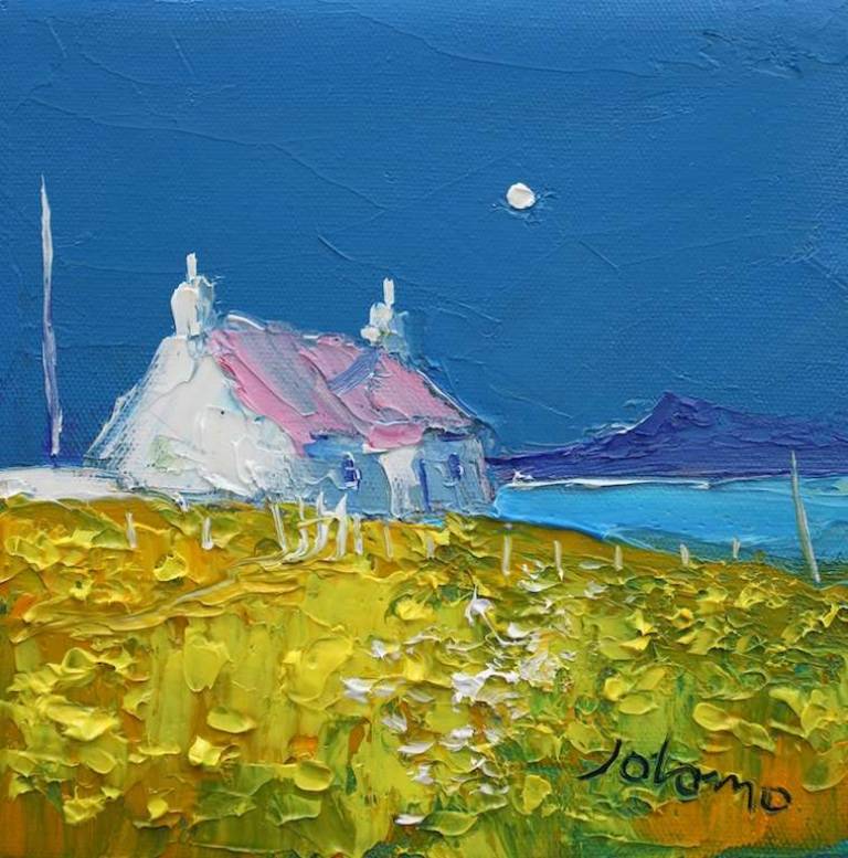Pink Roof Iona 6x6 - John Lowrie Morrison