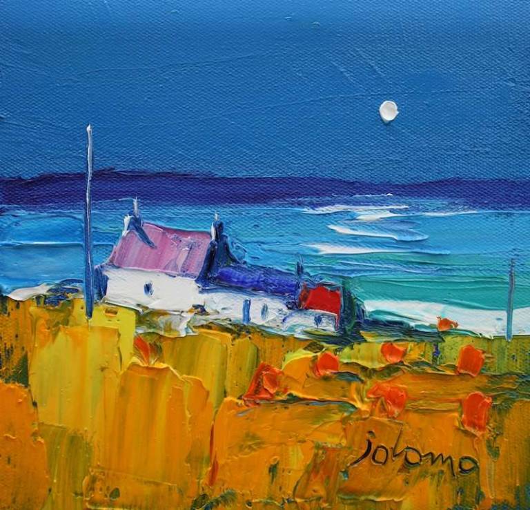 Moonrise Isle of Iona 6x6 - John Lowrie Morrison