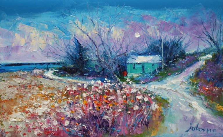 The green hut Kildonan Road End 10x16 - John Lowrie Morrison