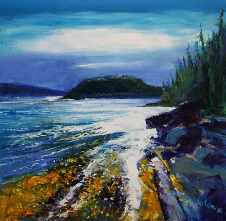 Eveninglight Caol Scotnish into The Sween 24x24 - John Lowrie Morrison