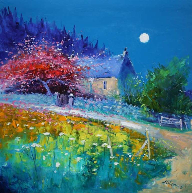 Barnluasgan Blossoms 30x30 - John Lowrie Morrison