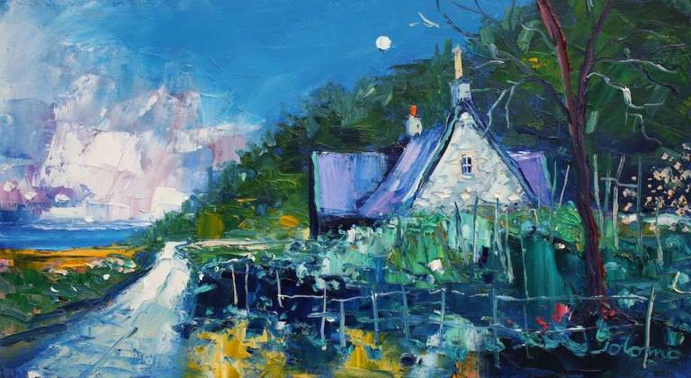 Storm Passing at Ellary Loch Caolisport 10x18 - John Lowrie Morrison
