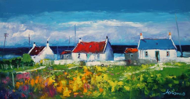 A Lewis Croftscape 16x30 - John Lowrie Morrison