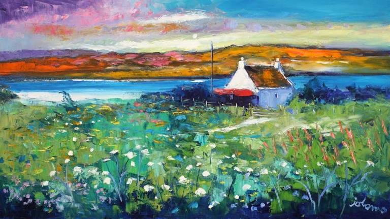 Dawnlight over Gigha 18x32 - John Lowrie Morrison