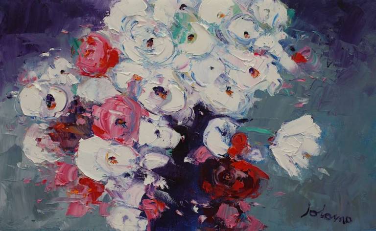 Mixed Ranunculus 10x16 - John Lowrie Morrison