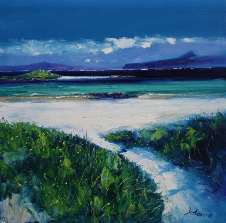 The Beach Path to Traigh Bhan Iona 24x24 - John Lowrie Morrison