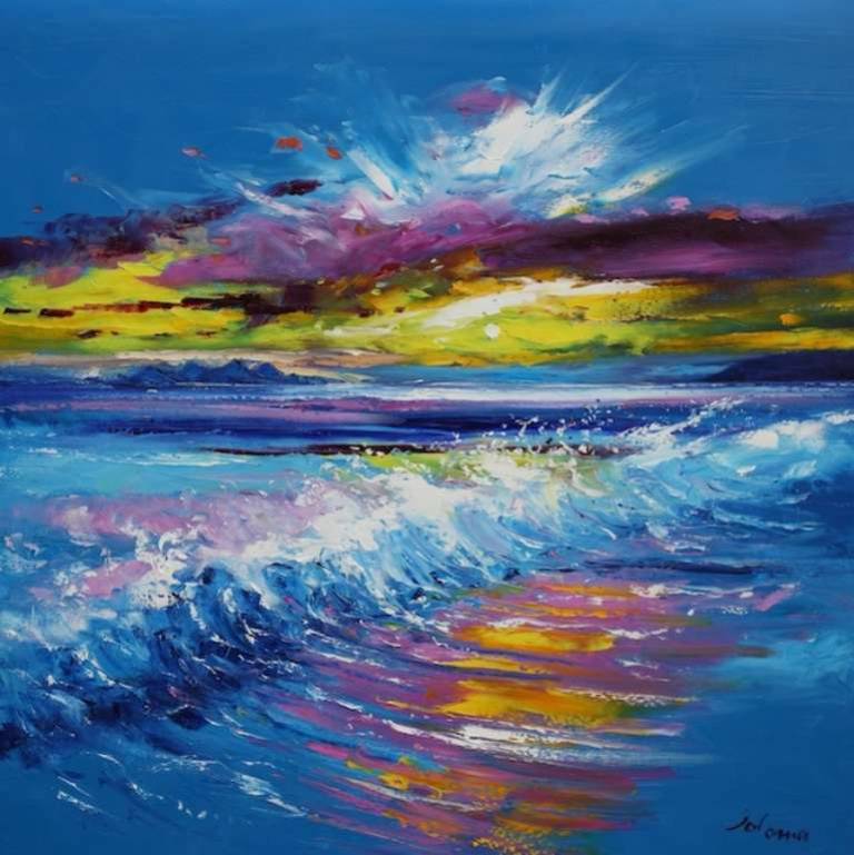 Big Breakers Machrihanish Beach Kintyre 36x36.jpg - John Lowrie Morrison