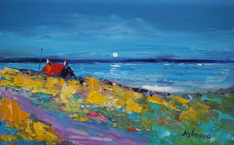 Evening Gloaming Loch Gruinart Isle of Colonsay 10x16 - John Lowrie Morrison