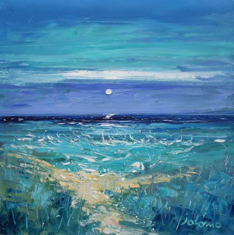 Spindrift Beyond the Beach Path Iona 16x16.jpg - John Lowrie Morrison
