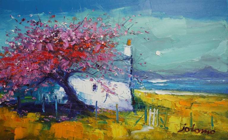 Spring Blossoms Isle of Mull 10x16.jpg - John Lowrie Morrison