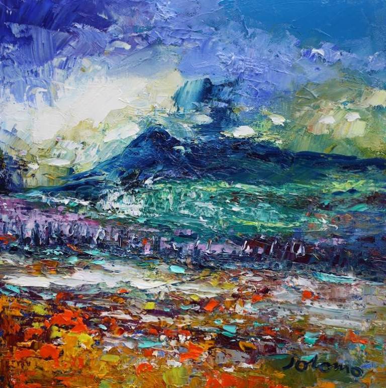 Dumgoyne from Carbeth Autumn Stormlight 12x12 - John Lowrie Morrison