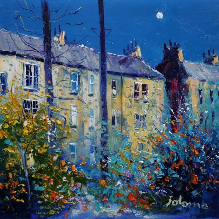 Back of Wilton Street Glasgow 16x16 SOLD - John Lowrie Morrison