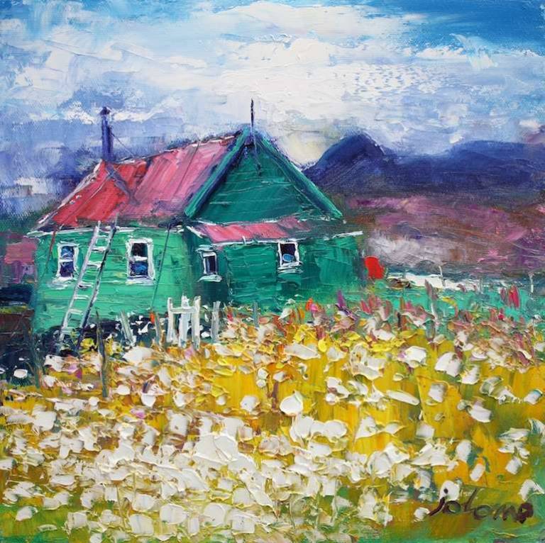 A Hut with a View Midhill Carbeth 12x12 - John Lowrie Morrison