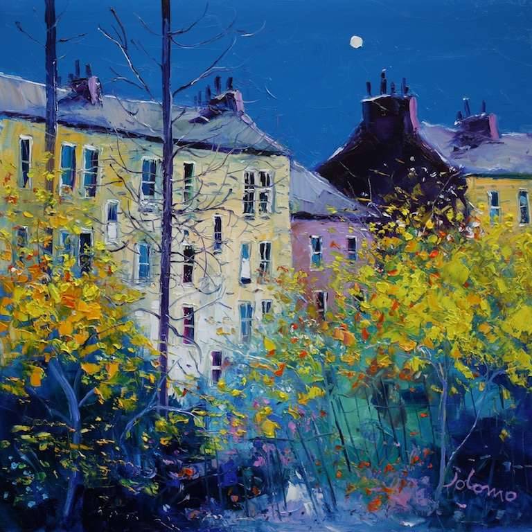 Back Lane off Wilton Street Glasgow 24x24 SOLD - John Lowrie Morrison
