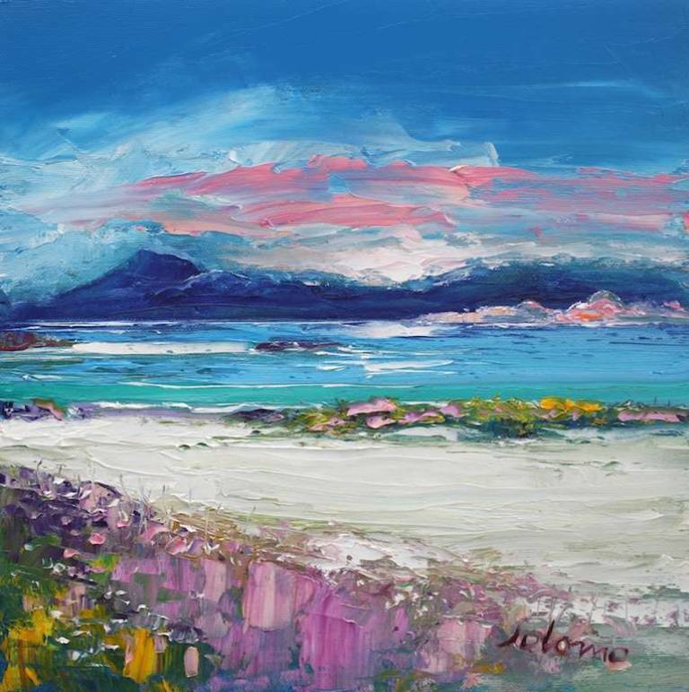 An Eveninglight Isle of Iona 12x12 - John Lowrie Morrison