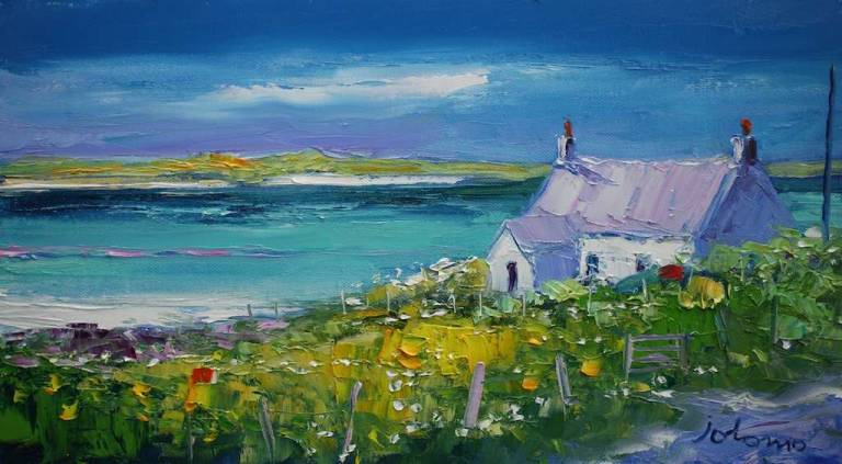 Summerlight Tigharry North Uist 10x18 - John Lowrie Morrison
