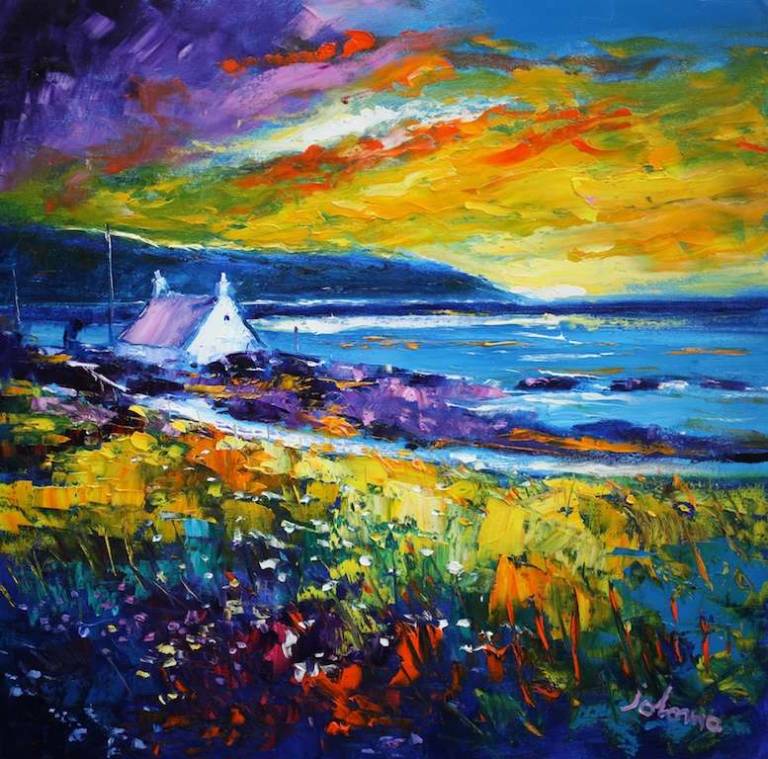 Sunset over the Mull of Kintyre 24x24 - John Lowrie Morrison