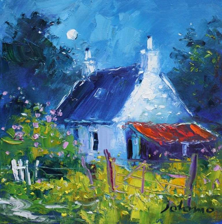 Wild Garden Lochdon Isle of Mull 12x12 - John Lowrie Morrison