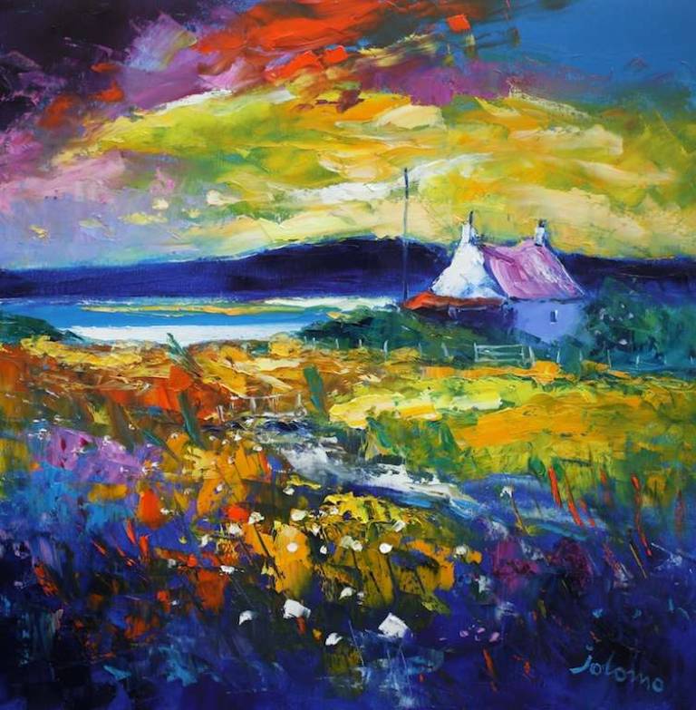 Early Morninglight over Isle of Gigha 24x24 - John Lowrie Morrison