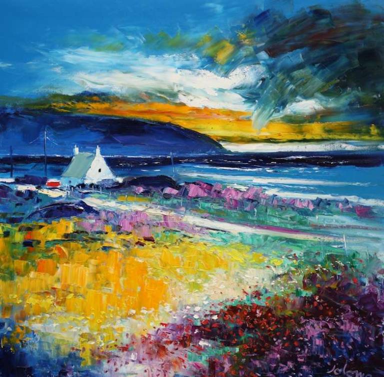 Atlantic Storm Mull of Kintyre 30x30 - John Lowrie Morrison